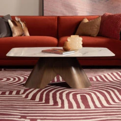 Glass House Caldo Bronze Ceramic Coffee Table