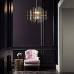 Fairmont Aged Brass 10 Light Pendant