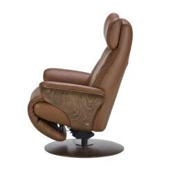 Stressless Adam Leather Recliner Chair In Velaro Dark Caramel With Walnut Base -Housingunits f7756bac2d7ed503095957baeadcb9de 1