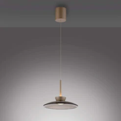 Luna Bronze & Dark Amber Glass Pendant Light -Housingunits f7e0907247c243708bf353b729b28f4b