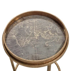 Libra Vienna Atlas Set Of 2 Side Tables In Antique Gold -Housingunits f810eb0e7bc7dae6520d7160a41312ef