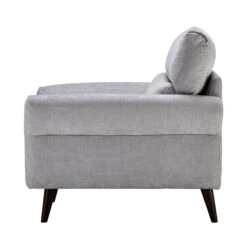 Corniche Grey Fabric Armchair -Housingunits f8ebc509860447db2ab0d5d123049b38