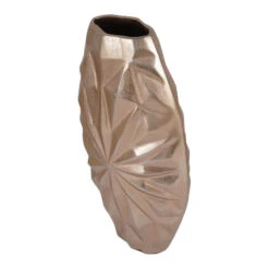 Libra Hatton Medium Gold Oval Vase -Housingunits f91078559b9e62d263cc057368135971