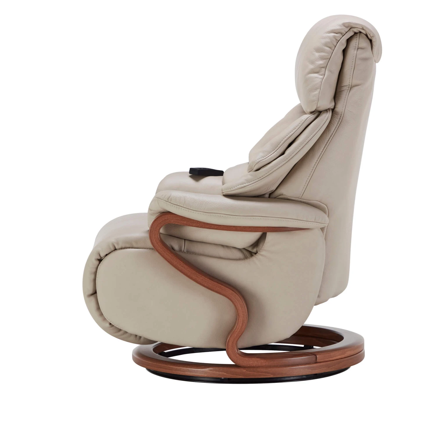 Himolla Chester Cream Leather Midi Power Recliner Swivel Chair 4 Himolla Chester Cream Leather Midi Power Recliner Swivel Chair - Image 4