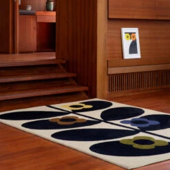 Orla Kiely Wild Rose Fawn 120cm X 180cm Rug