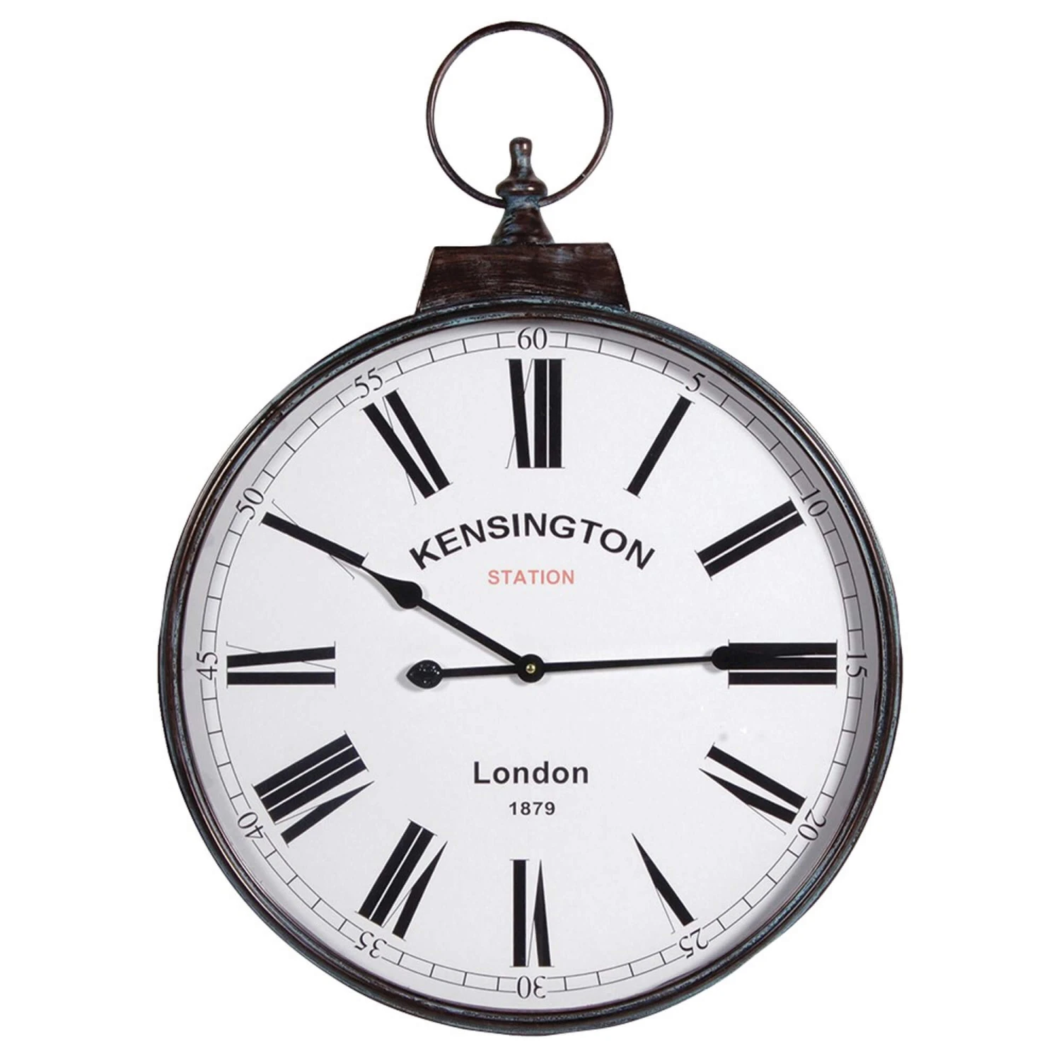 Kensington Station Traditional Metal Wall Clock 1 Kensington Station Traditional Metal Wall Clock