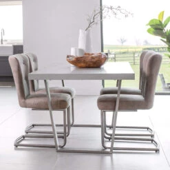 Caspian Grey Concrete-Effect 160cm Dining Table -Housingunits fa5eefbefc8d89b2ef70843062821e31