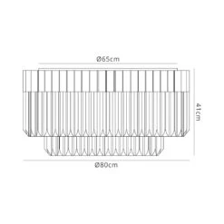 Sulmona Nickel & Glass Flush Ceiling Light -Housingunits fa7b2fc3f676ca342f7bf2752540319a
