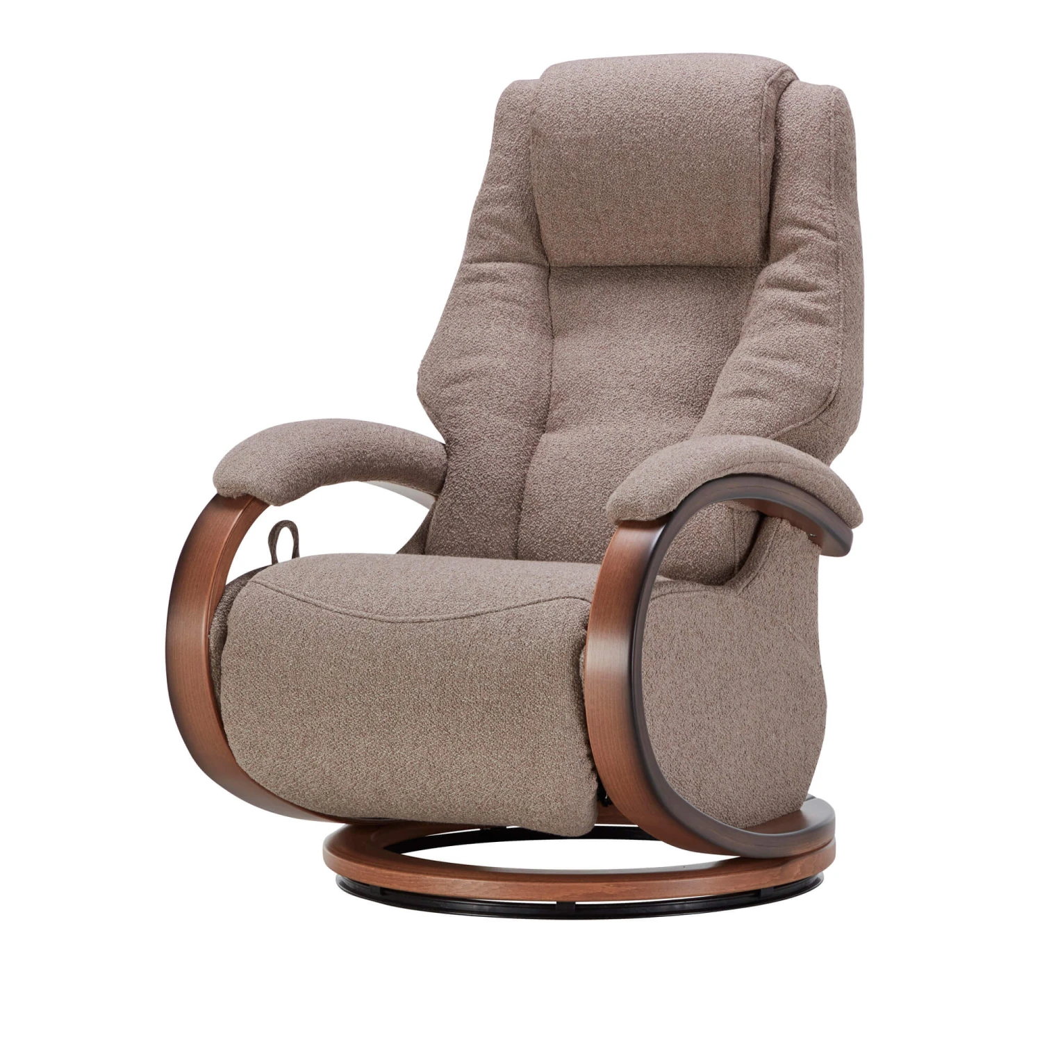 Himolla Mersey Beige Textured Fabric Midi Manual Recliner Chair 2 Himolla Mersey Beige Textured Fabric Midi Manual Recliner Chair - Image 2