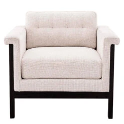 Eichholtz Allison Accent Chair In Lyssa Off White Fabric
