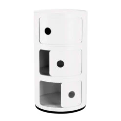 Kartell Componibili White Recycled 3 Drawer Unit -Housingunits fbad83d0b84e377e432291f38f19a62c