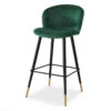 Eichholtz Volante Roche Green Velvet Stool