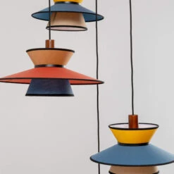 Kare Riva Multi-Coloured 5 Light Pendant -Housingunits fc124f69187b49da226fdb9ba805e031