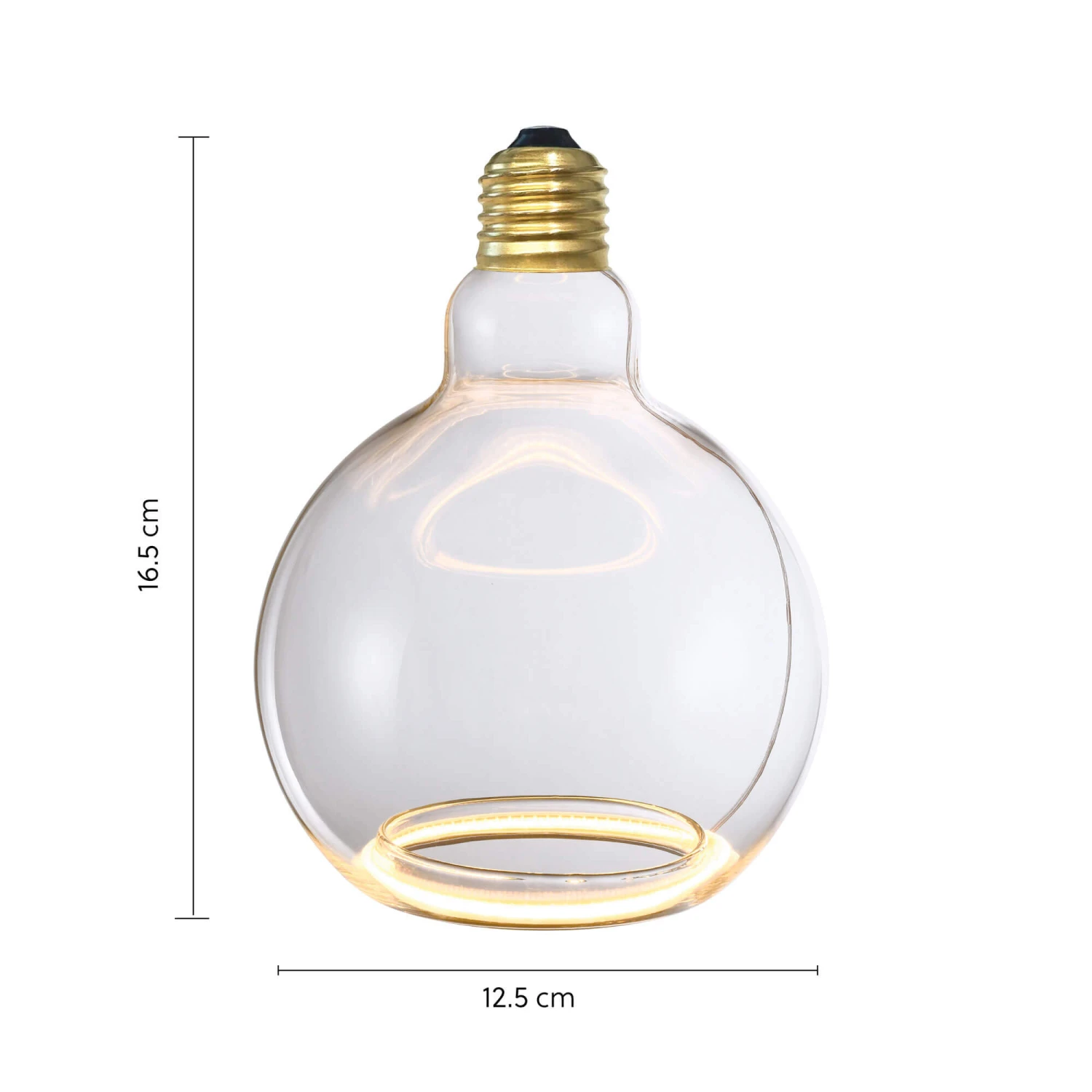 Aura Clear Glass LED 12.5cm Sphere Bulb 7 Aura Clear Glass LED 12.5cm Sphere Bulb - Image 7