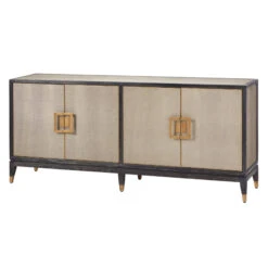 Stellar 4 Door Grey Shagreen Sideboard -Housingunits fc599f3d920a2aeda048cb93c44b446b