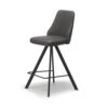 Athenia Counter Bar Stool In Dark Grey
