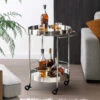 Bramar Mirrored Drinks Trolley