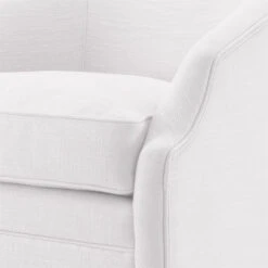 Eichholtz Gustav Avalon White Fabric Swivel Chair -Housingunits fd88578eeb1b0d4701d47fa13657f064
