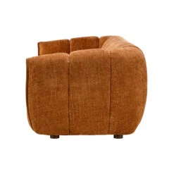 Claudia Rust Orange Fabric 3 Seater Sofa -Housingunits fe22faa03f5c2cd15bfe45aab4e48fac