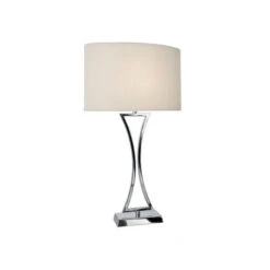 Oporto Chrome Table Lamp & Shade