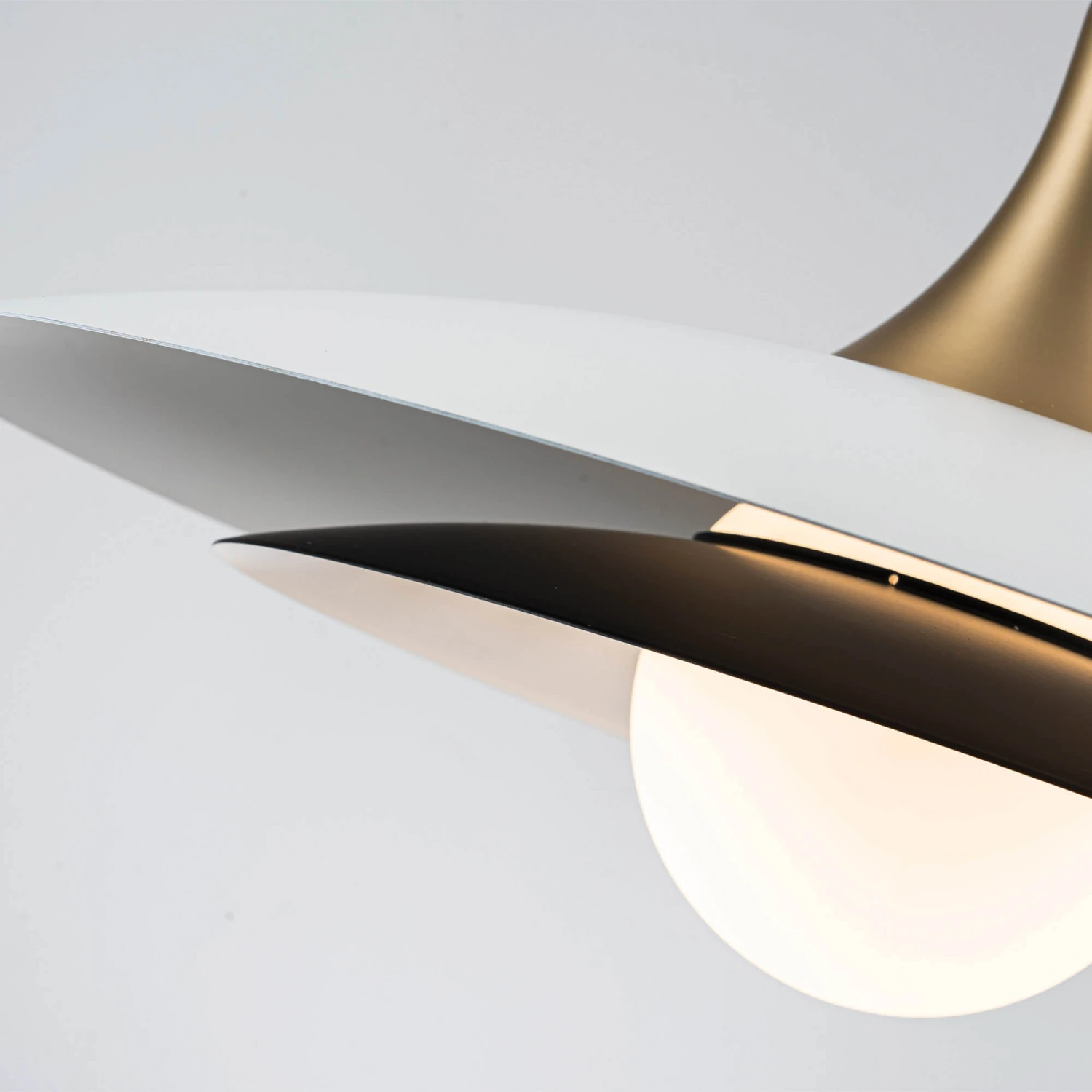 Quintiesse Welsh 46cm White And Gold Pendant Light 3 Quintiesse Welsh 46cm White And Gold Pendant Light - Image 3