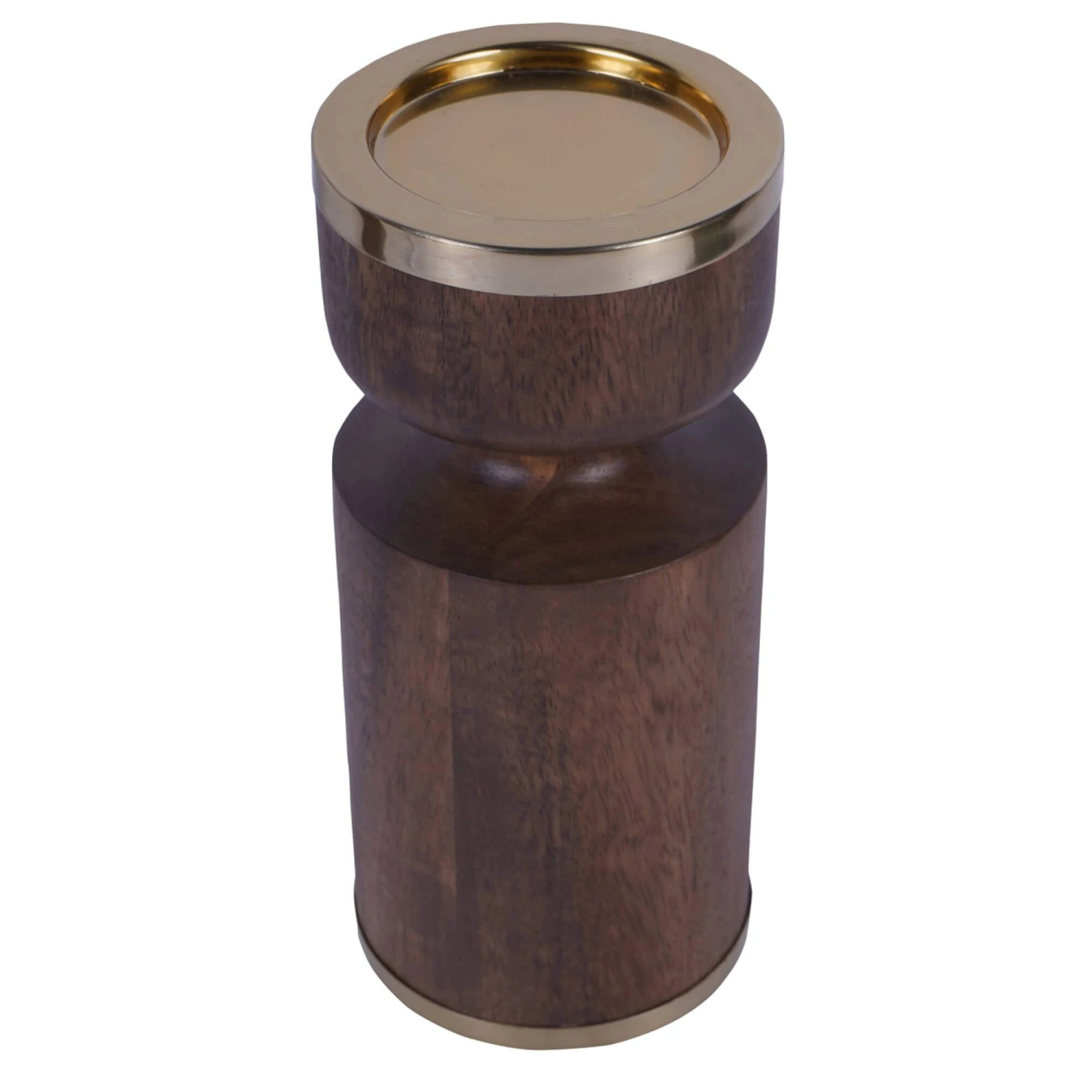 Amalfi Short Wooden Pillar Candle Holder 3 Amalfi Short Wooden Pillar Candle Holder - Image 3