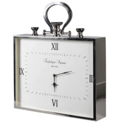Nickel Mantel Clock